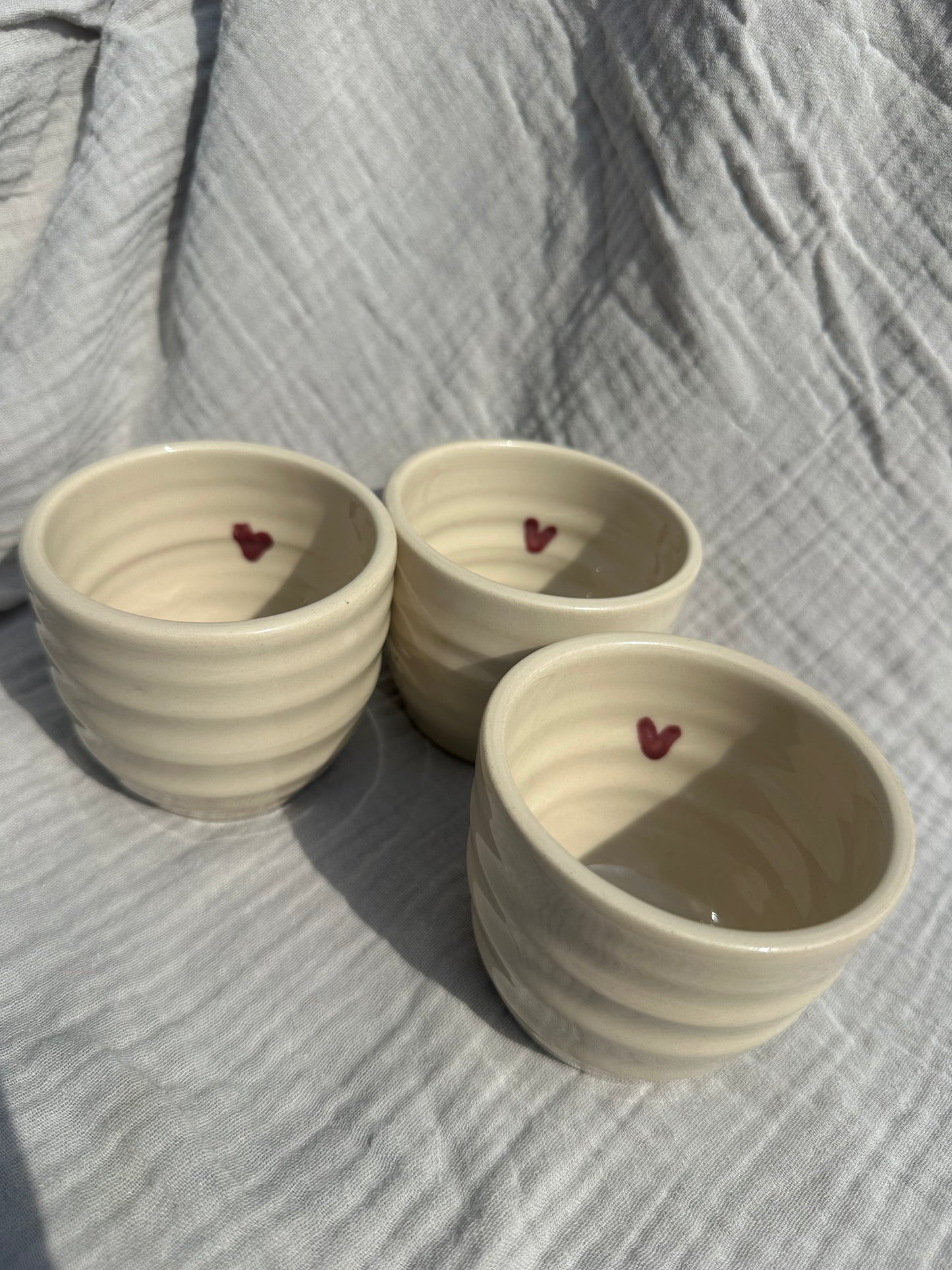 De swirl kopjes voor Bodhi!